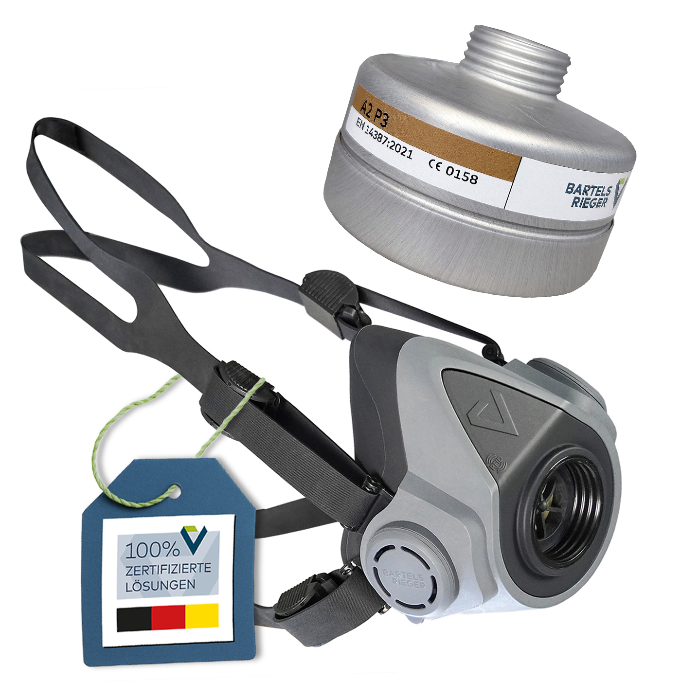 Starter Pack Halbmaske BariMask HF + Schraubfilter 81 ASt