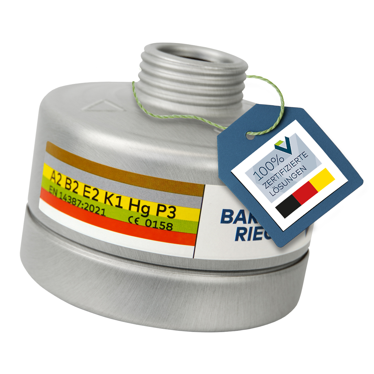 BartelsRieger Kombinationsfilter BR A2B2E2K1HgP3 (Schutzklasse A2B2E2K1Hg-P3)