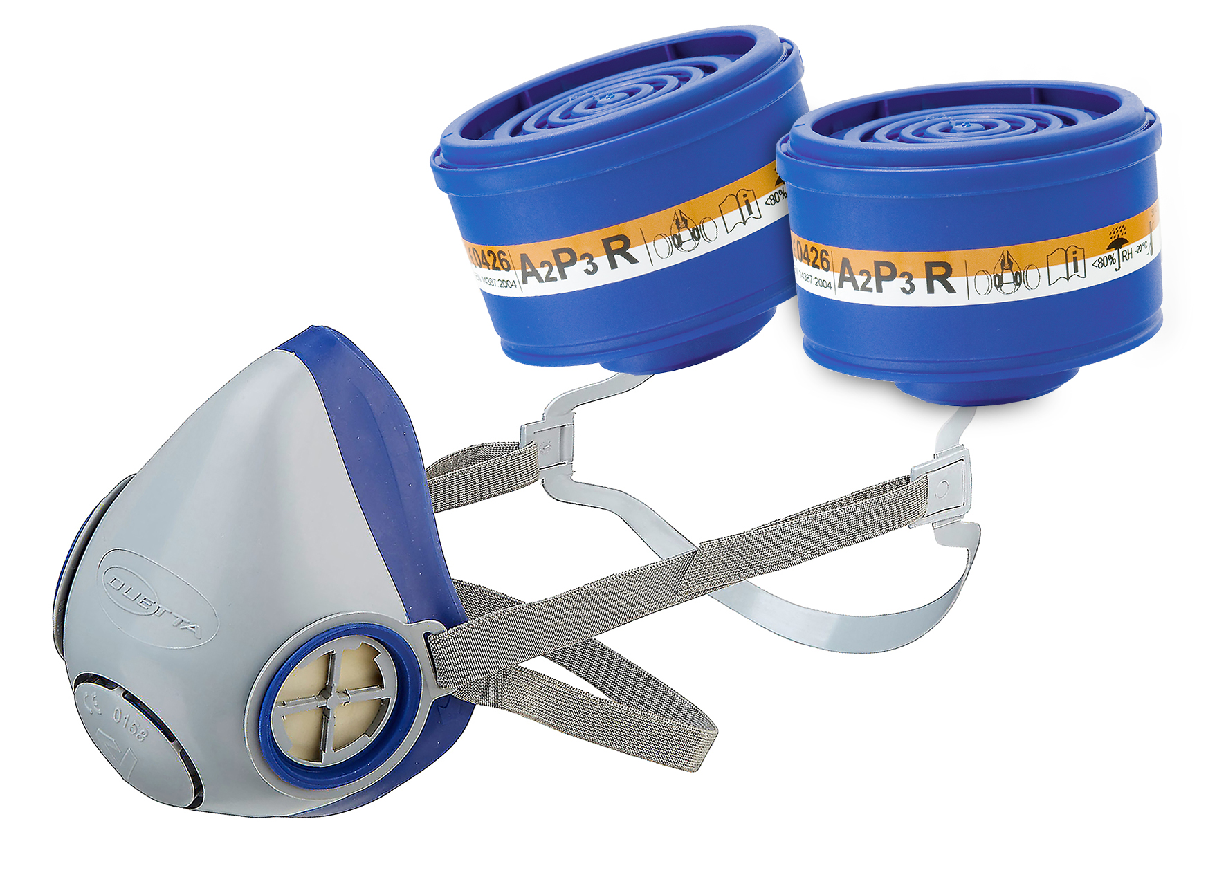 Starter Pack Halbmaske DUETTA + 2 DUETTA-Filter A2P3