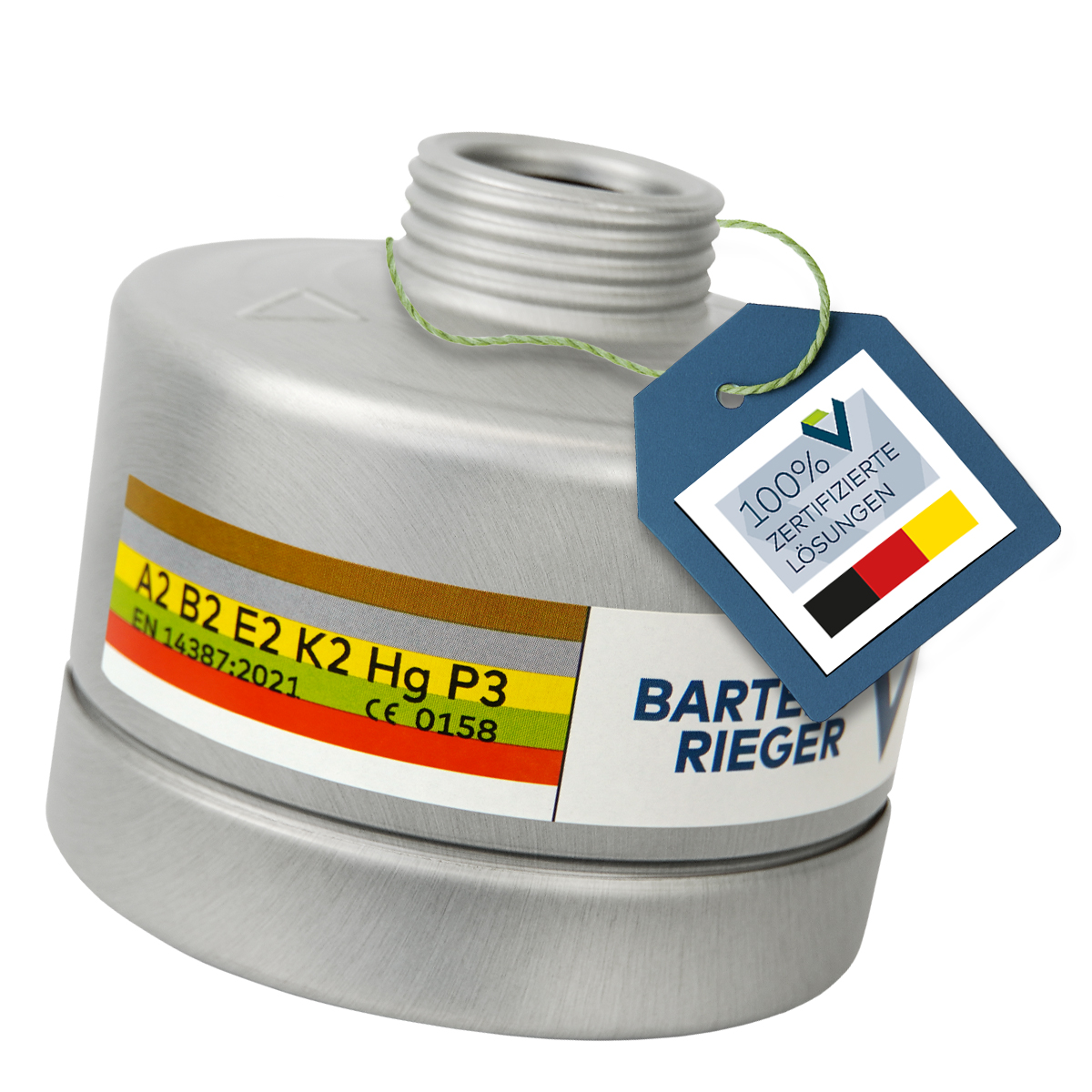 BartelsRieger Kombinationsfilter BR A2B2E2K2HgP3 (Schutzklasse A2B2E2K2HgP3)